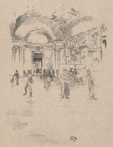 Długa Galeria, Luwr autorstwa James McNeill Whistler