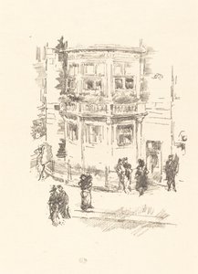 Okno Menedżera, Teatr Gaiety autorstwa James Abbott McNeill Whistler