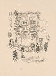 Okno kierownika, Gaiety Theatre autorstwa James McNeill Whistler