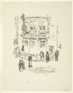 Okno kierownika, Gaiety Theatre autorstwa James McNeill Whistler