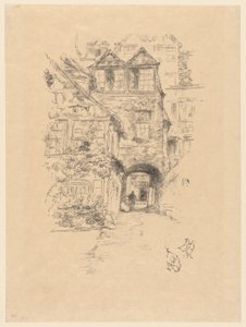 Dom kapłana, Rouen autorstwa James McNeill Whistler