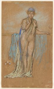 Fioletowa czapka autorstwa James Abbott McNeill Whistler