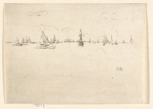 Statek z wieżyczką z zestawu jubileuszowego autorstwa James Abbott McNeill Whistler