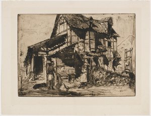 Niebezpieczna Kamienica. Jedna z dwunastu rycin z natury. (zestaw francuski) autorstwa James Abbott McNeill Whistler