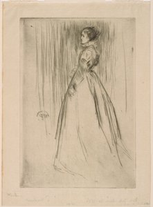 Aksamitna Sukienka (Pani Leyland) autorstwa James Abbott McNeill Whistler