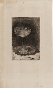 Kieliszek do wina autorstwa James Abbott McNeill Whistler