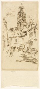 Wieża św. Antoniego, Loches autorstwa James Abbott McNeill Whistler