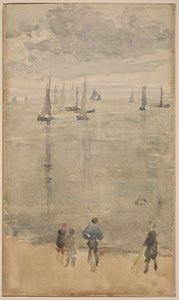 Fiolet [notatka?]... Powrót łodzi rybackich autorstwa James McNeill Whistler