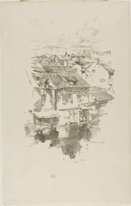Vitré: Kanał autorstwa James Abbott McNeill Whistler