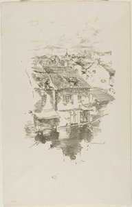 Vitré: Kanał autorstwa James McNeill Whistler