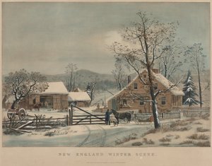 Scena zimowa Nowej Anglii, 1861.