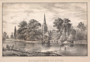 Stratford on Avon autorstwa James Merritt Ives