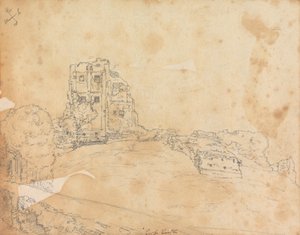 Zamek Corfe autorstwa James Moore