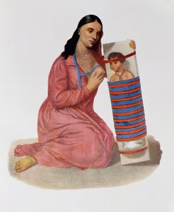 Chippeway Mother and Child, 1826, ilustracja z „Indian Tribes of North America, Vol. 1”, Thomas L. McKenney i James Hall, pub, John Grant