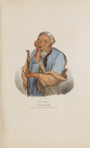 PE-CHE-CO; Wódz Pottowattomie, z Portfolio Aborygenów autorstwa James Otto Lewis