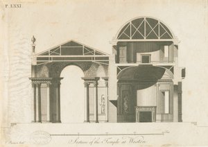 Weston-under-Lizard - Świątynia Diany: grawerowanie, bd [ok. 1765-1770]