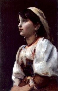 Włoszka, ok.1890 (olej na płótnie)