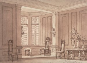 Hall w gotyckiej rezydencji