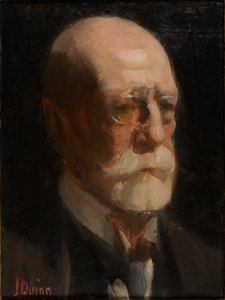 Portret mężczyzny z brodą (olej na płótnie) autorstwa James Peter Quinn