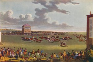 Wyścigi Newmarket, 1909. autorstwa James Pollard