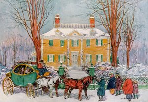 Longfellow House, Cambridge, Massachusetts, USA, XVIII w. 1921.