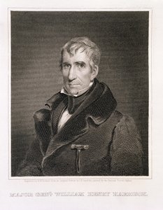 Generał dywizji William Henry Harrison, wyryty przez Richarda W. Dodsona (1812-67)