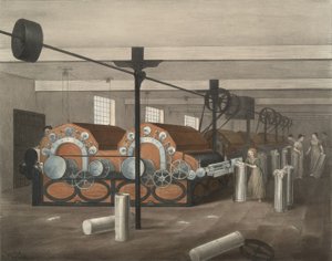 Carding, Progress of Cotton nr 4, wyd. 1840