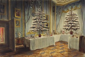 Choinki księżnej Kentu i królewskich dzieci w zamku Windsor, 1850