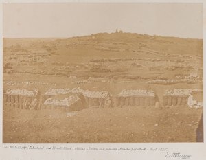 Widok z Mamelon w kierunku Malachowa, 1855 autorstwa James Robertson