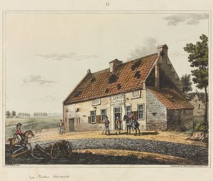 La Belle Alliance, z "Historycznej relacji z bitwy pod Waterloo", 1817 (akwatinta barwna)