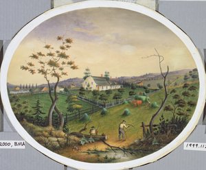 Gospodarstwo Van Brunta, ok. 1865 (wc na papierze) autorstwa James Ryder van Brunt