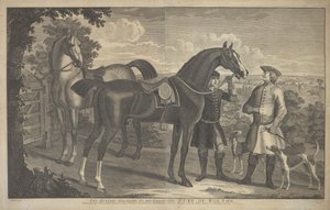 Dois Caçadores Pertencentes a Sua Graça o Duque de Boltonpolish autorstwa James Seymour
