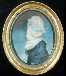 Pani Thrale (pastel na papierze) autorstwa James Sharples