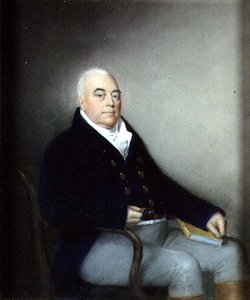 Portret starszego dżentelmena siedzącego, ok. 1795 (pastel na papierze) autorstwa James Sharples