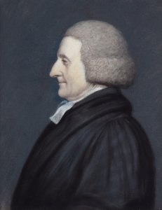 Wielebny Richard Greaves (pastel na szarym papierze) autorstwa James Sharples