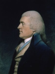 Thomas Jefferson (1743-1826) ok.1797 (pastel na papierze) autorstwa James Sharples