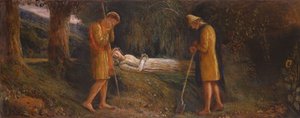 Imogen i pasterze 1860-1870 autorstwa James Smetham