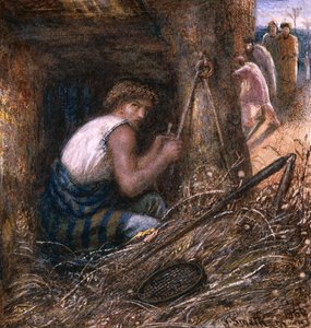 Саул эд зүйлсийн дунд нуугдаж байна, 1866 (wc, тос, цаасан дээрх араб бохь)поли