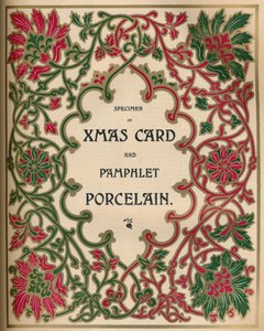 „Wzór kartki bożonarodzeniowej i porcelany broszurowej – James Spicer & Sons, Ltd.”, 1910 autorstwa James Spicer and Sons