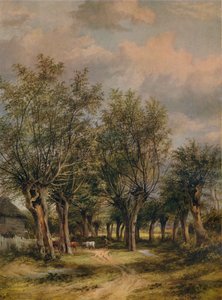 Zaułek w pobliżu Norwich, c1837 autorstwa James Stark
