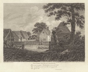 Robert Bloomfield, poeta: The Farm House at Sapiston (grawerowanie) autorstwa James Storer
