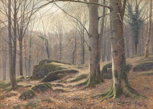 Zimowy poranek, topnienie szronu, 1885-1894