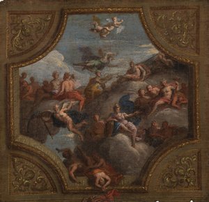Szkic do dekoracji sufitu, 1700 autorstwa James Thornhill