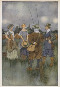 Ilustracja do The Compleat Angler autorstwa Izaaka Waltona