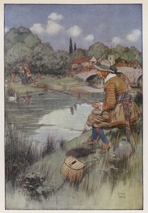 Ilustracja do The Compleat Angler autorstwa Izaaka Waltona