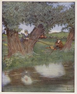 Ilustracja do The Compleat Angler autorstwa Izaaka Waltona