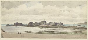 Zamek lub forteca na wybrzeżu autorstwa James Tissot