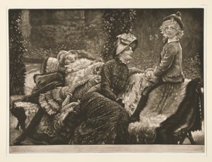 Ławka ogrodowa autorstwa James Tissot