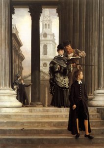 Odwiedzający Londyn autorstwa James Jacques Joseph Tissot