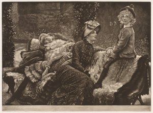 Ławka ogrodowa autorstwa James Tissot